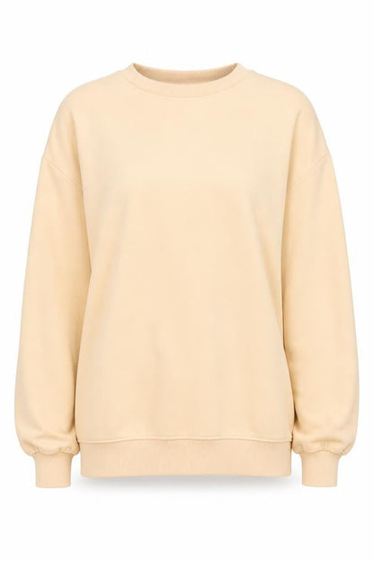 Threadbare Women's Beige Crew Neck Sweatshirt Size 12
