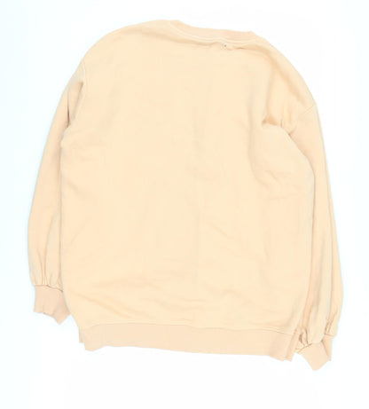 Threadbare Women's Beige Crew Neck Sweatshirt Size 12
