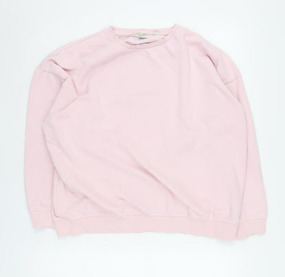 Brave Soul Women's Pink M Pullover Sweatshirt