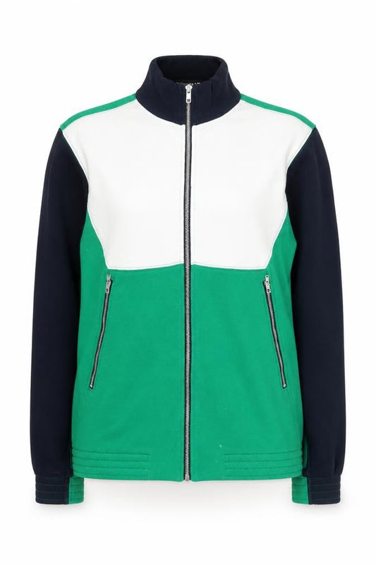 Whistles Women's Green XS Full Zip Cotton Jacket