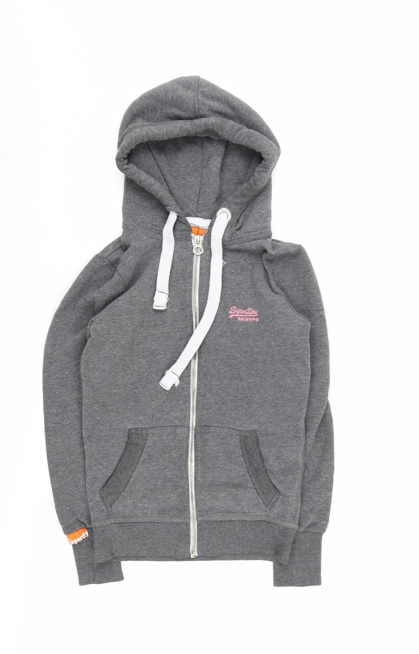 Superdry Women's Grey XS Full Zip Hoodie
