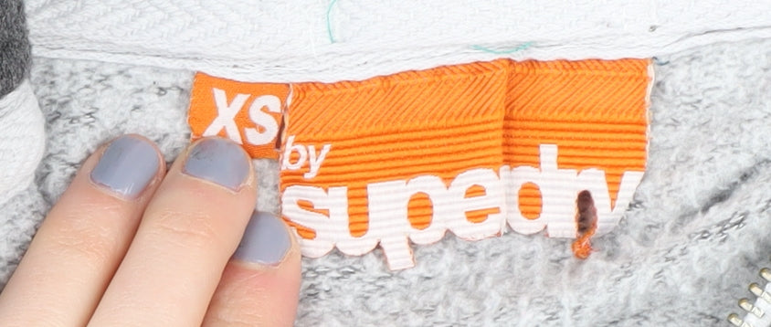 Superdry Women's Grey XS Full Zip Hoodie