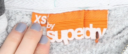 Superdry Women's Grey XS Full Zip Hoodie