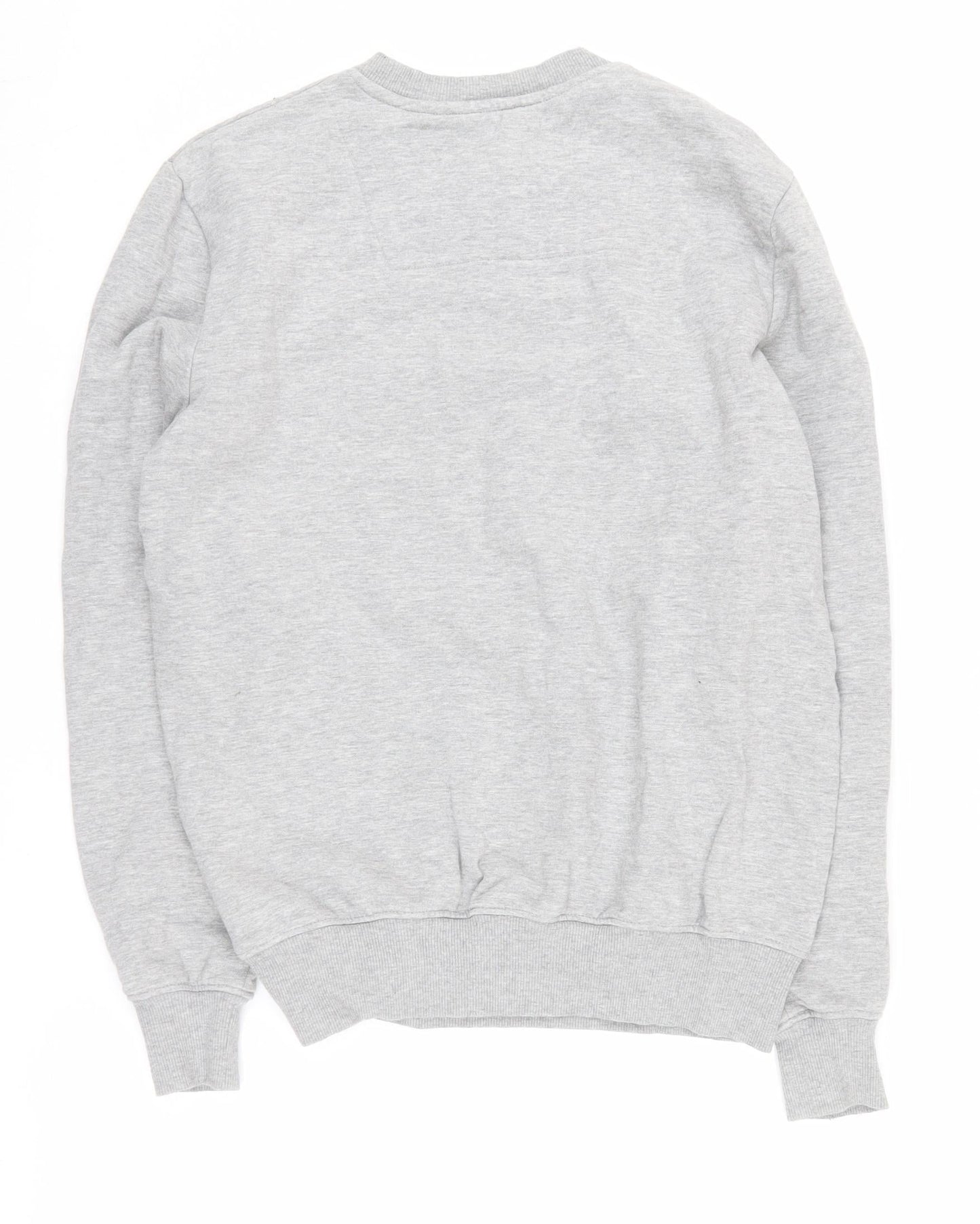 Threadbare Men's Grey Pullover Sweatshirt S, Logo Design
