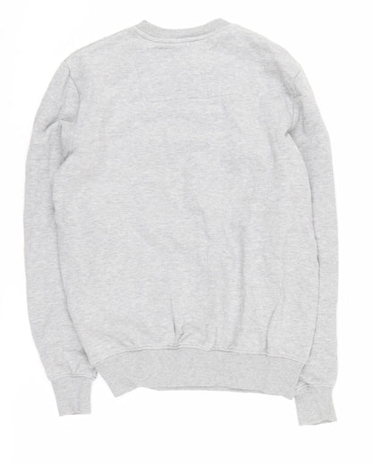 Threadbare Men's Grey Pullover Sweatshirt S, Logo Design