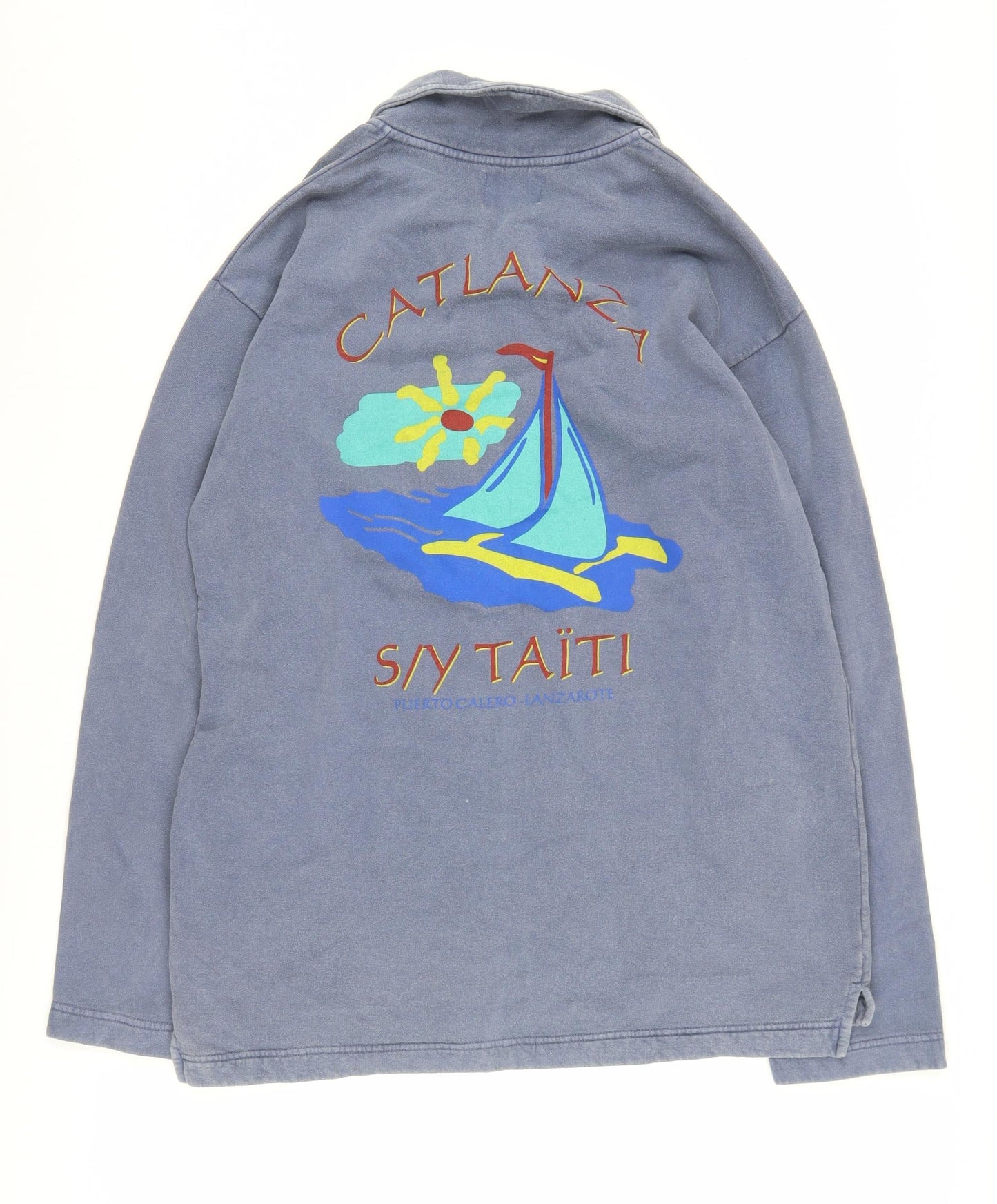 Waiwurrie Men's Blue Henley Hoodie M