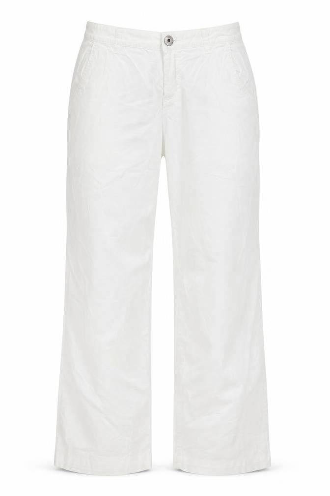 Womens UK Size 31 Calvin Klein Regular Fit Casual White Trousers