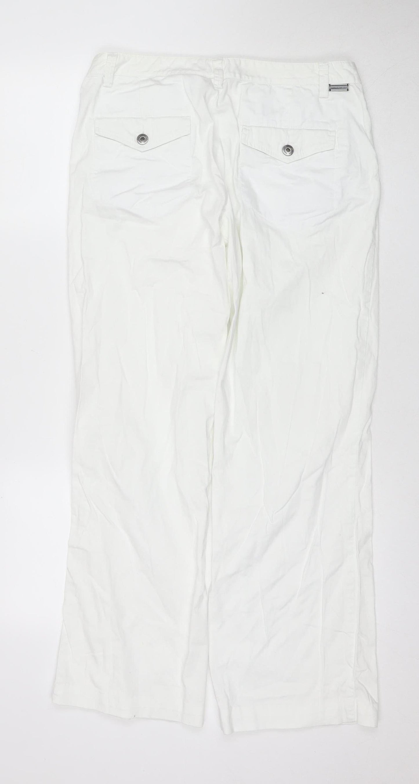 Calvin Klein Women's White Casual Trousers W31 L34