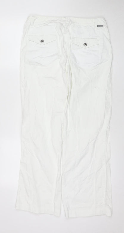 Calvin Klein Women's White Casual Trousers W31 L34
