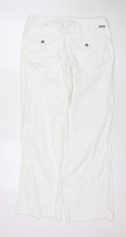 Calvin Klein Women's White Casual Trousers W31 L34