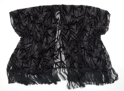 Marks and Spencer Women's Black Cape Fringe Detail