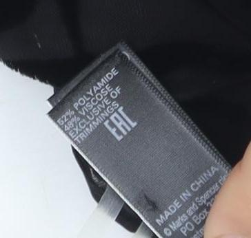 Marks and Spencer Women's Black Cape Fringe Detail