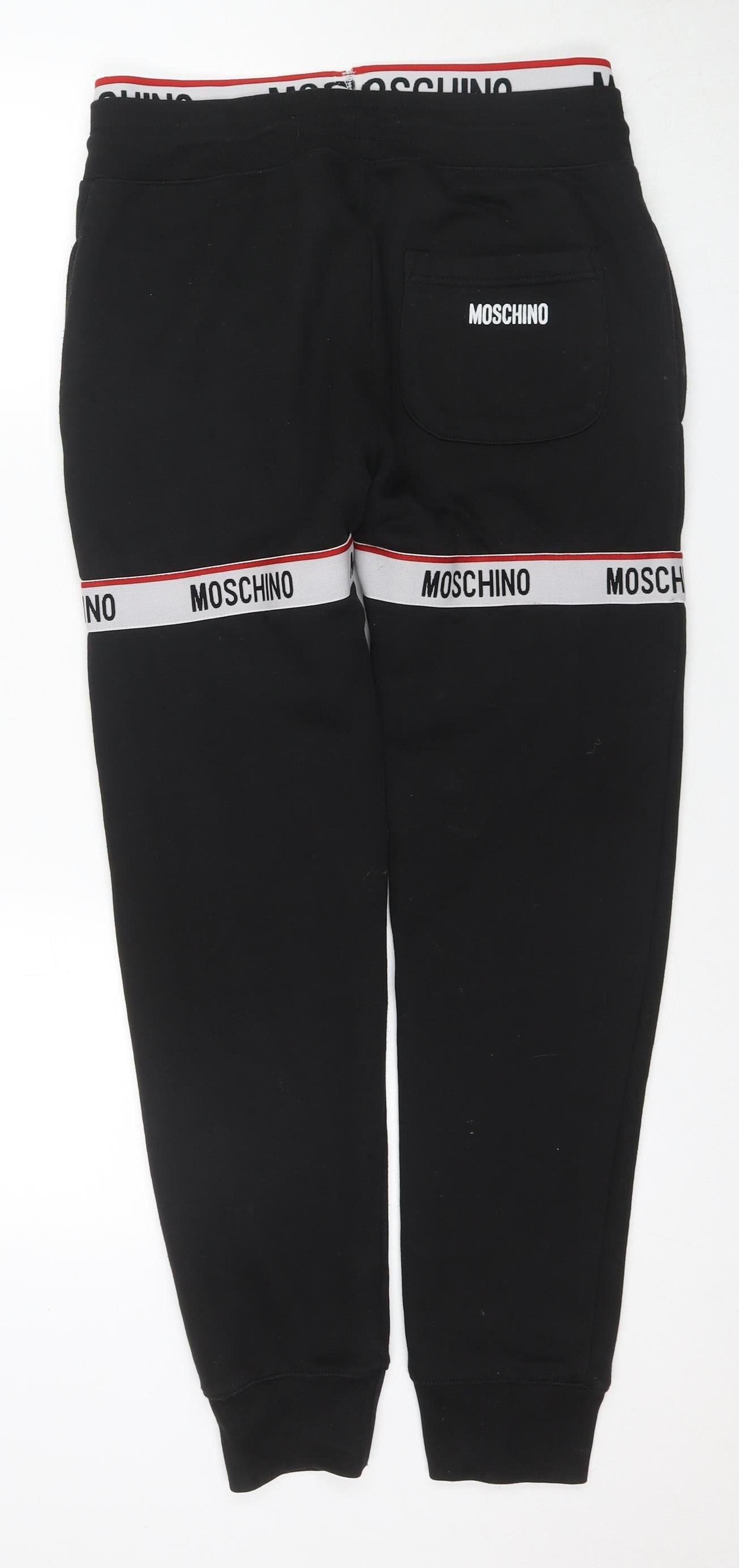 Moschino Men's Black Jogger Trousers M