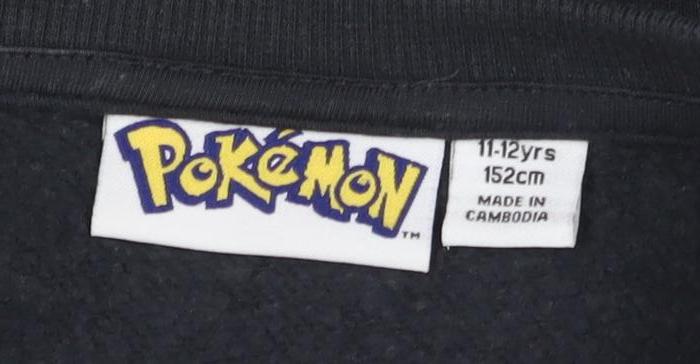 Pokémon Boys Black Pikachu Sweatshirt 11-12 Years