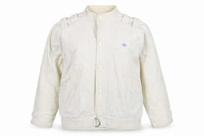 tus London Women's White Mid-Length Jacket M