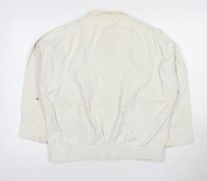 tus London Women's White Mid-Length Jacket M