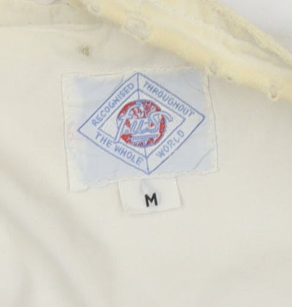 tus London Women's White Mid-Length Jacket M