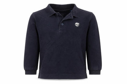 Timberland Boys Black Polo 6 Years Long Sleeve Top