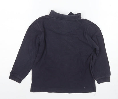 Timberland Boys Black Polo 6 Years Long Sleeve Top