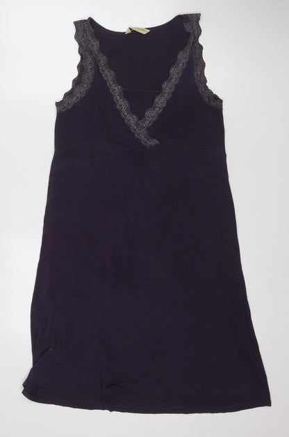 Blooming Marvellous Purple Women's Slip Dress, Medium, Lace Accents