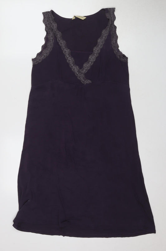 Blooming Marvellous Purple Women's Slip Dress, Medium, Lace Accents