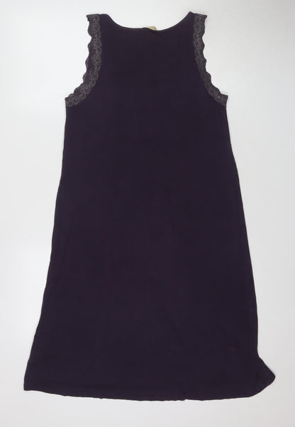 Blooming Marvellous Purple Women's Slip Dress, Medium, Lace Accents