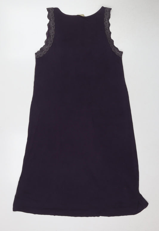 Blooming Marvellous Purple Women's Slip Dress, Medium, Lace Accents