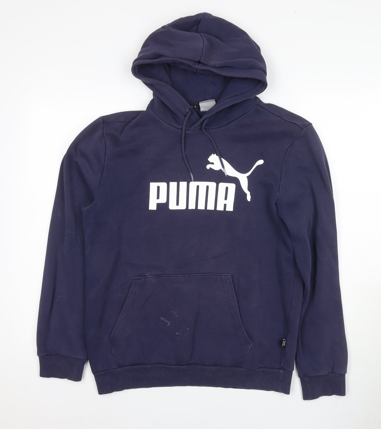 Mens UK Size S PUMA Blue Pullover Hoodie