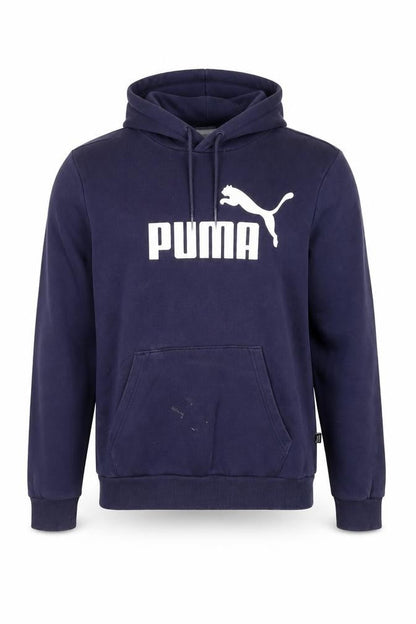 Mens UK Size S PUMA Blue Pullover Hoodie