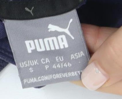 Mens UK Size S PUMA Blue Pullover Hoodie