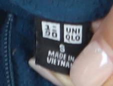 Uniqlo Men's Blue Fleece Pullover Sweatshirt S