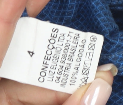 Mens UK Collar Size 4 Lakiste Smart Blue  Dress Shirt
