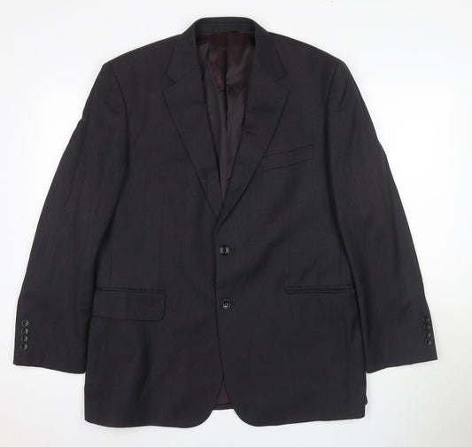 Mens UK Size 42 Chester Barrie Regular Black Suit Jacket