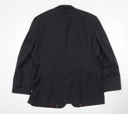Mens UK Size 42 Chester Barrie Regular Black Suit Jacket