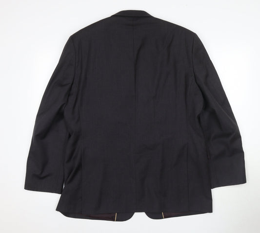 Mens UK Size 42 Chester Barrie Regular Black Suit Jacket