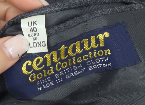 Mens UK Size 40 Centaur Regular Grey Suit Jacket