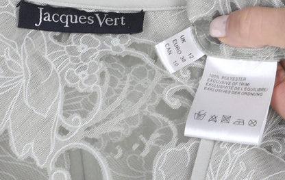 Jacques Vert Women's Beige Floral Kimono Top Size 10