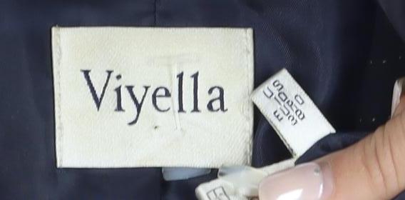 Viyella Women's Black Pinstripe Suit Jacket Size 12