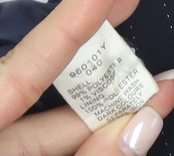 Viyella Women's Black Pinstripe Suit Jacket Size 12