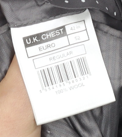 Mens UK Size 42 Jasper Conran Regular Grey Suit Jacket
