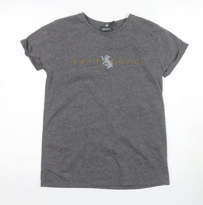 Unisex Adults UK Size 8 Harry Potter Grey Basic T-Shirt