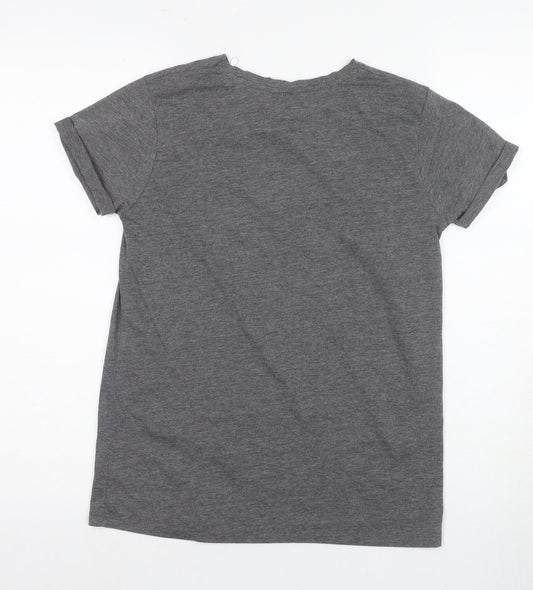 Unisex Adults UK Size 8 Harry Potter Grey Basic T-Shirt
