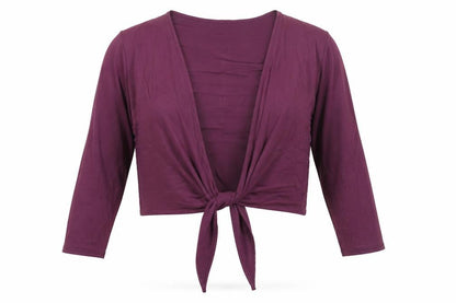 Womens UK Size 10 Eastex Purple Wrap Blouse