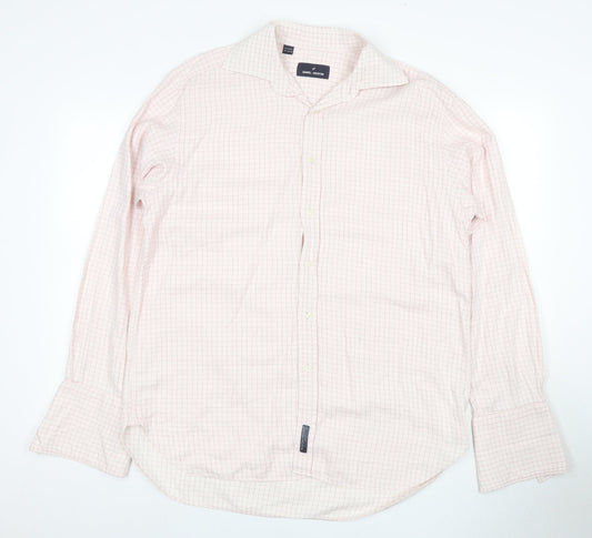 Mens UK Collar Size M Daniel Hechter Smart Pink  Dress Shirt