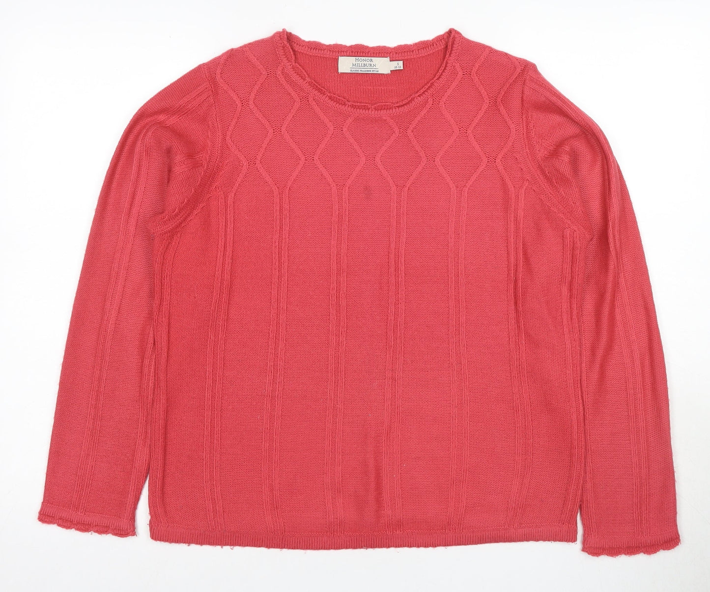 Honor Millburn Women's Red Pullover Jumper Size 10-12