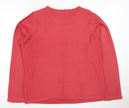 Honor Millburn Women's Red Pullover Jumper Size 10-12