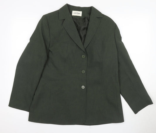 Eastex Womens Green Classic Blazer UK 12 Workwear