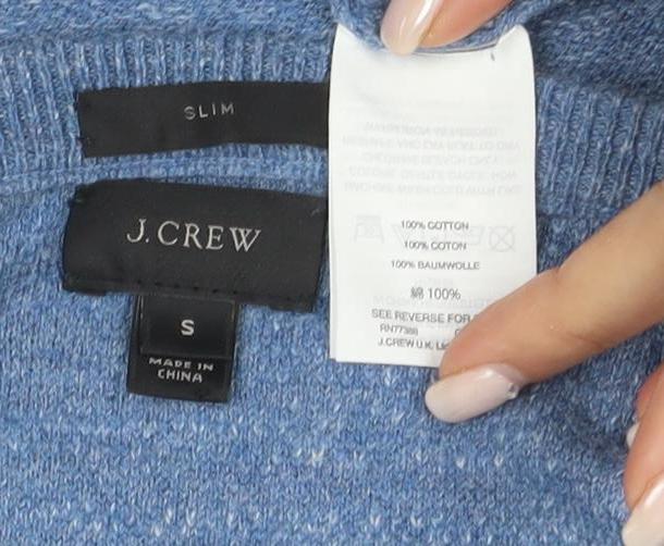 J.Crew Men's Blue Slim Fit Pullover Jumper, S