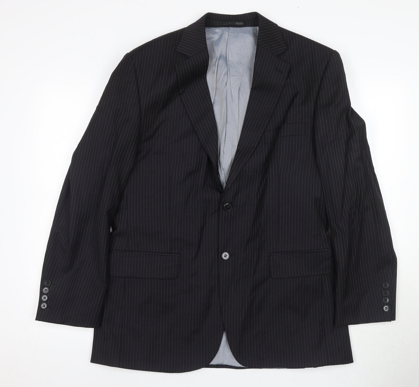 Mens UK Size Regular Stvdio Regular Black Suit Jacket