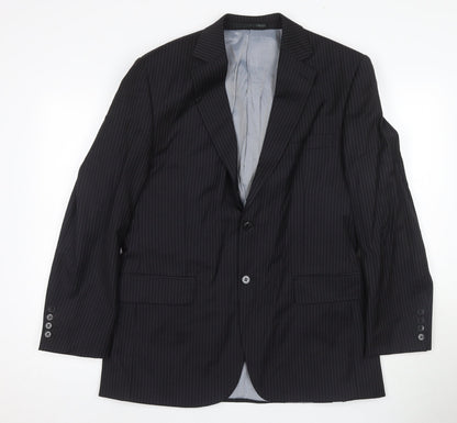 Mens UK Size Regular Stvdio Regular Black Suit Jacket